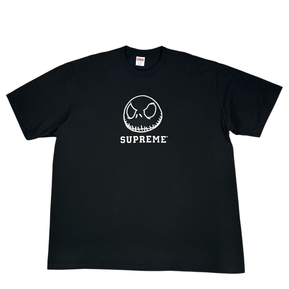 Supreme FW23 Black & White Skeleton Nightmare Before Christmas T Shirt Size 2XL